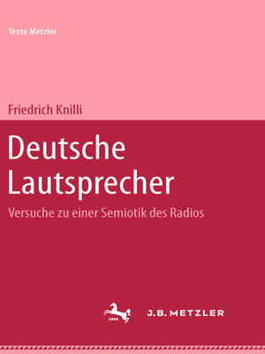cover image of Deutsche Lautsprecher